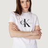 Donna Calvin Klein | T-Shirt Calvin Klein Core Monologo Regular Bianco