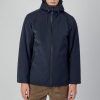 Uomo Aquascutum | Parka Aquascutum Active Hydro Mid Parka Blu