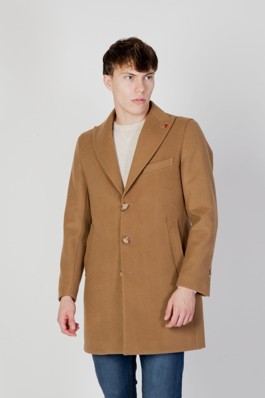 Uomo Mulish | Cappotto Mulish Mcp720 Beige Scuro