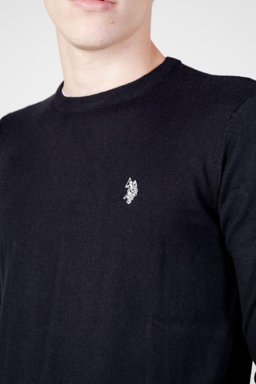 Uomo U.S. Polo Assn. | Maglia U.S. Polo Assn. Leon Eh03 Nero