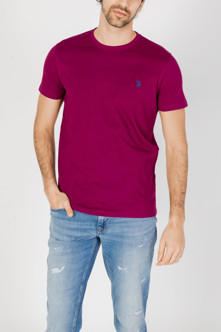 Uomo U.S. Polo Assn. | T-Shirt U.S. Polo Assn. Mick Bordeaux