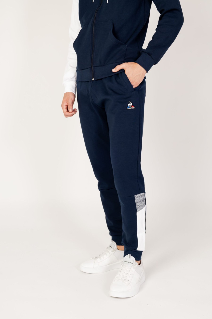 Uomo Le Coq Sportif | Pantaloni Sportivi Le Coq Sportif - Blu