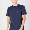 Uomo Tommy Hilfiger | T-Shirt Tommy Hilfiger Tjm Clsc Rib Detail Blu