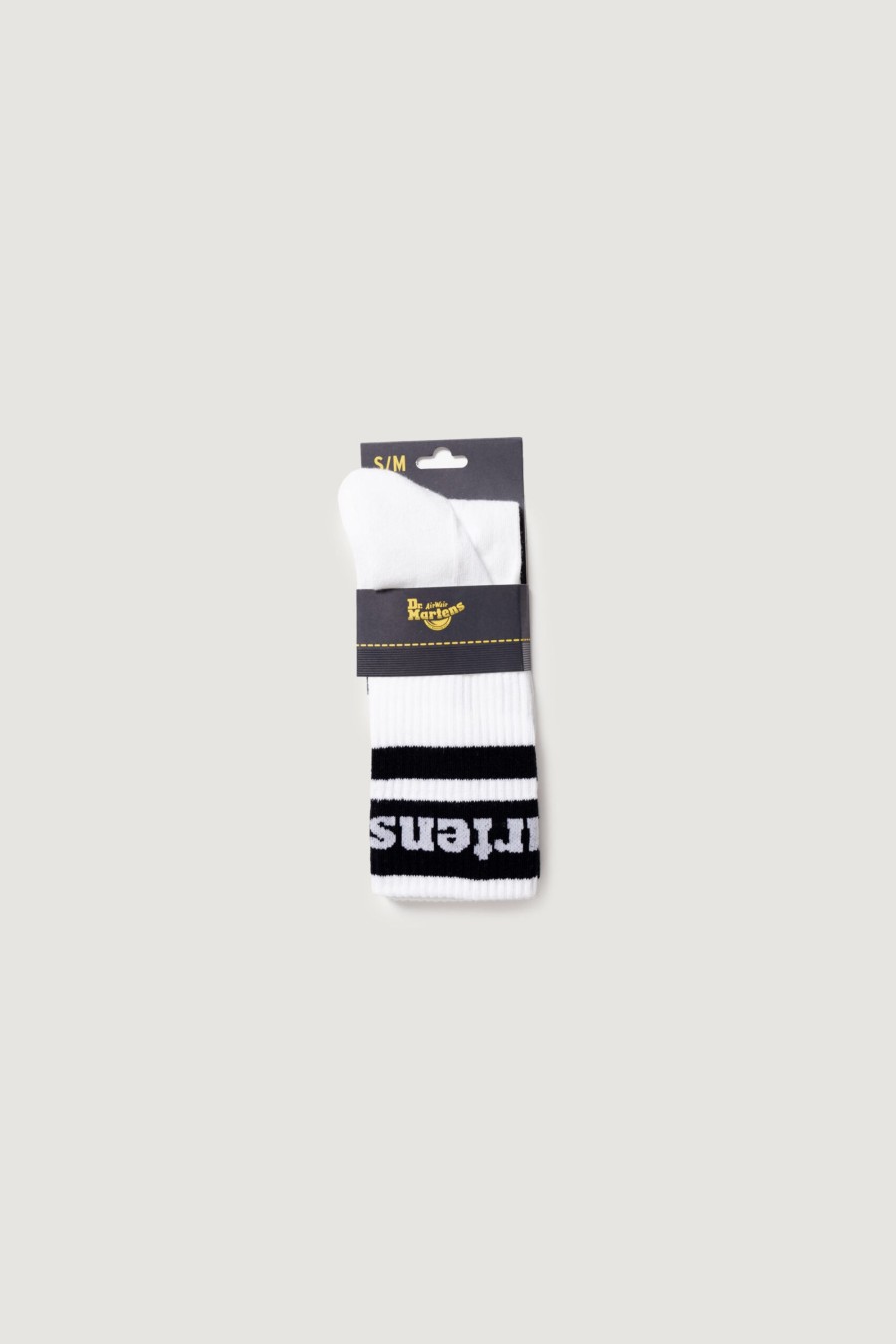 Donna Dr. Martens | Calzini Dr. Martens Athletic Logo Sock Organic Cotton Blend Bianco