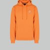 Uomo Aquascutum | Felpa Con Cappuccio Aquascutum Active Small Logo Hoodie Fleece Arancione