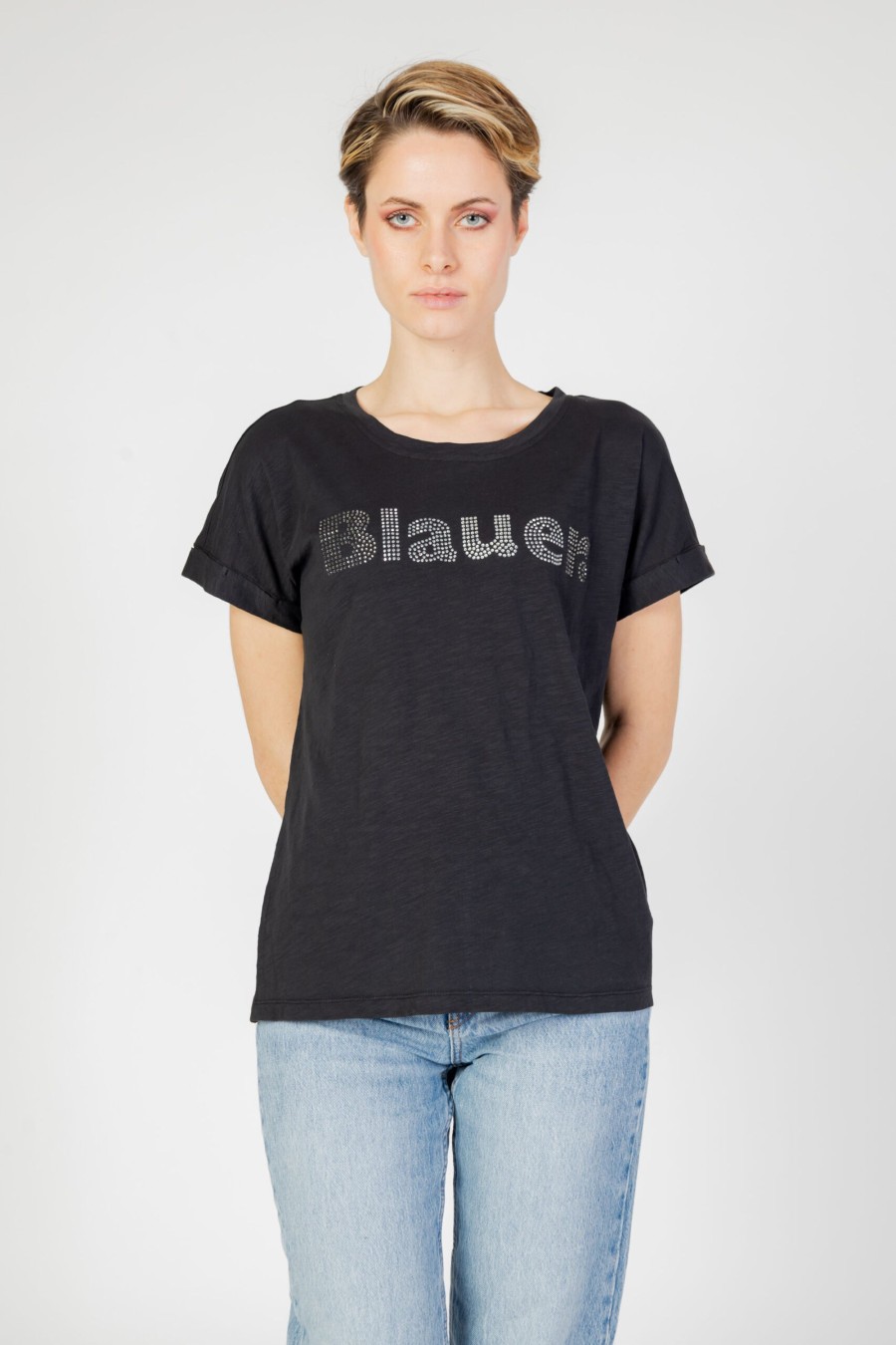 Donna Blauer | T-Shirt Blauer Nero