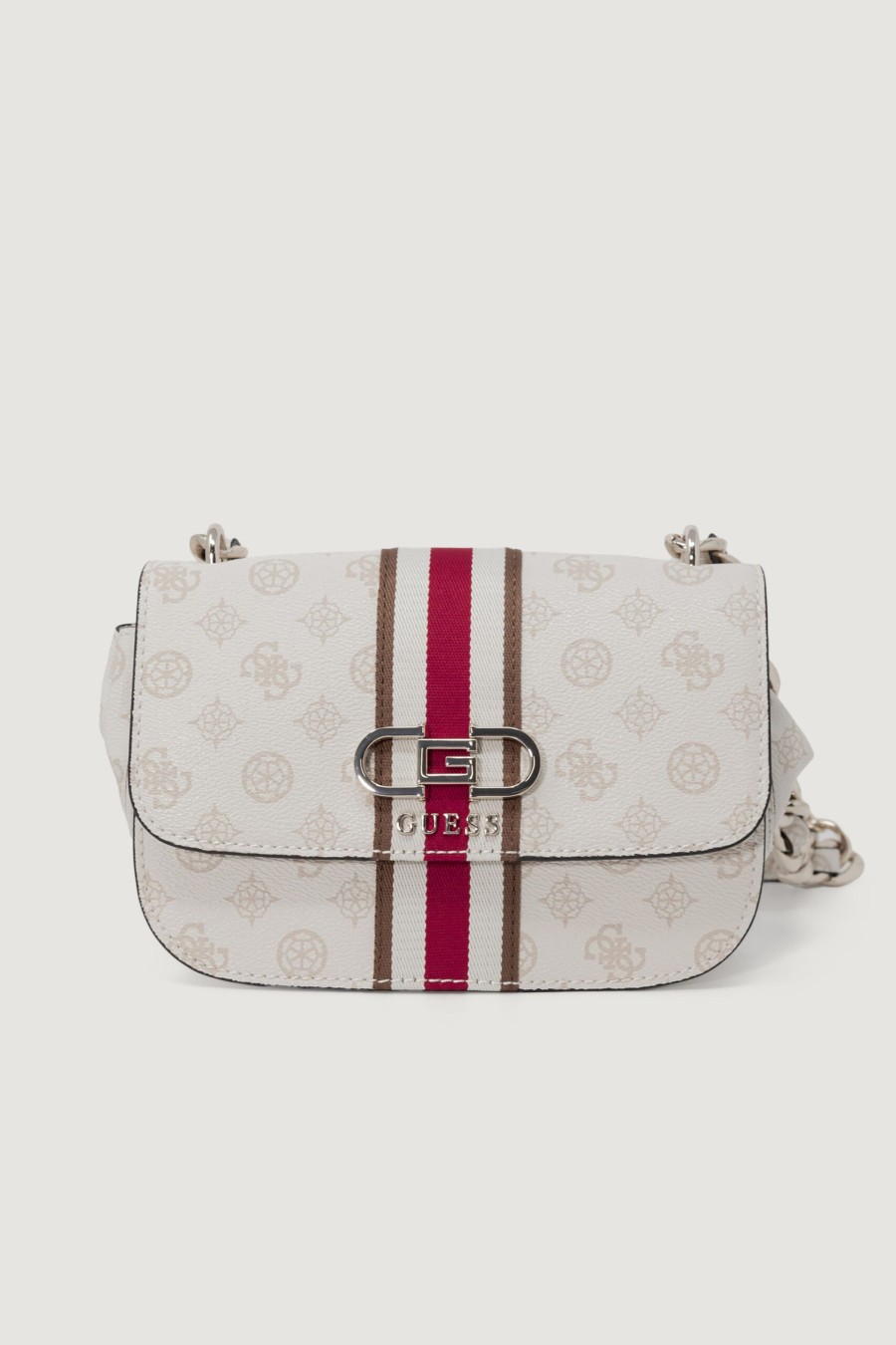 Donna Guess | Borsa Guess Nelka Crossbody Flap Panna