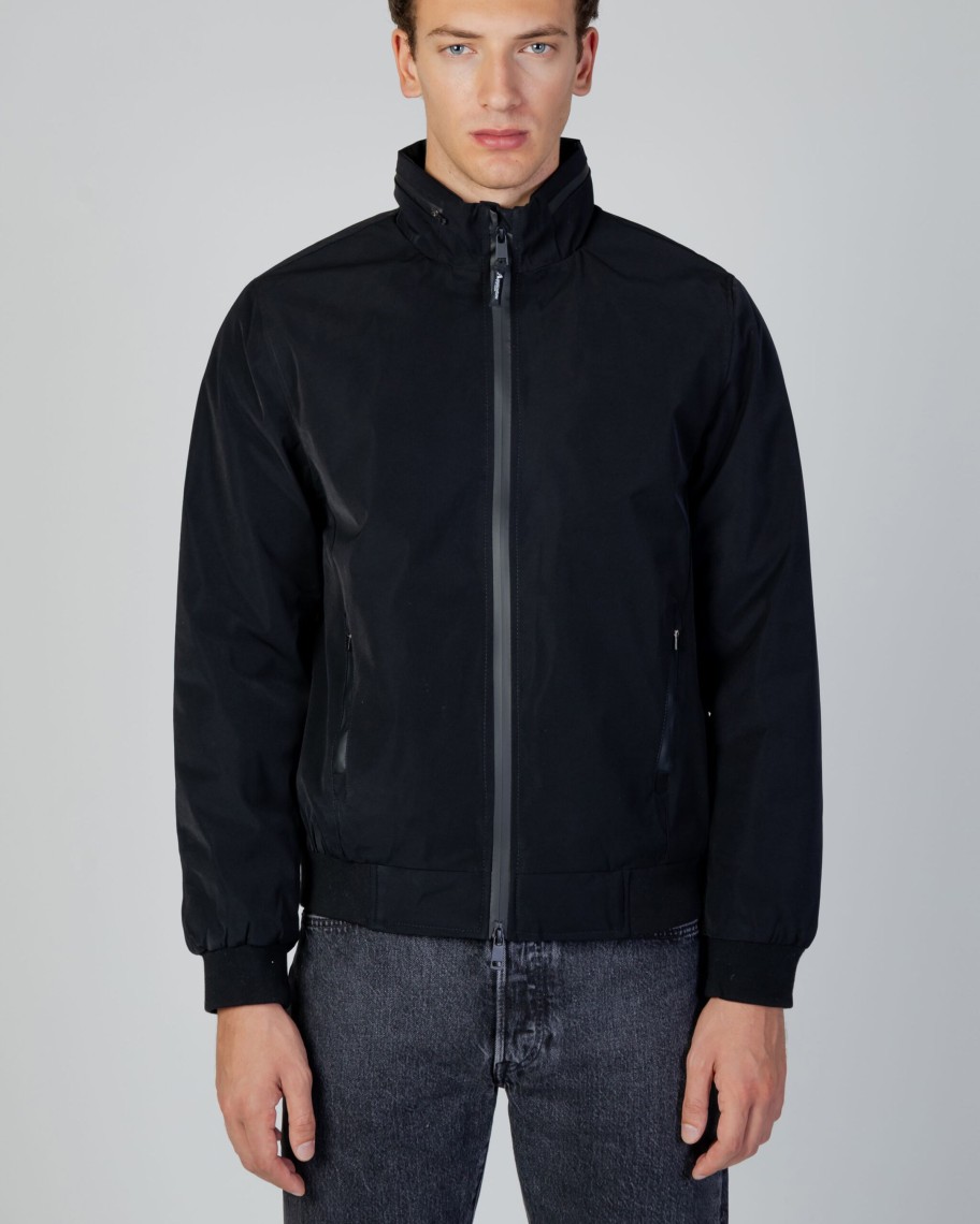 Uomo Aquascutum | Giacchetto Aquascutum Active Urban Jacket Nero