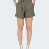 Donna Jacqueline de Yong | Shorts Jacqueline De Yong Jdysay Mw Linen Shorts Wvn Verde Oliva