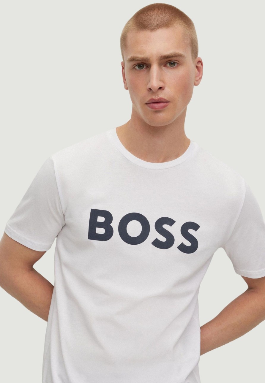 Uomo Boss | T-Shirt Boss Thinking 1 Bianco