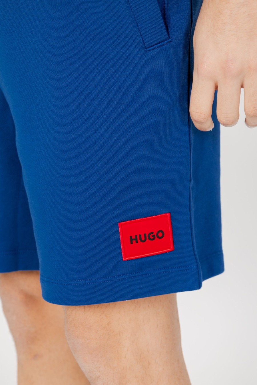 Uomo Hugo | Bermuda Hugo Jersey Diz222 Blu