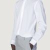 Uomo Antony Morato | Camicia Manica Lunga Antony Morato London Slim Fit Bianco