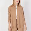 Donna Jacqueline de Yong | Camicia Manica Lunga Jacqueline De Yong Jdyolli L/S Long Shirt Pnt Beige Scuro