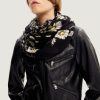 Donna Desigual | Pashmina Desigual Mixing Flower Rectang Nero