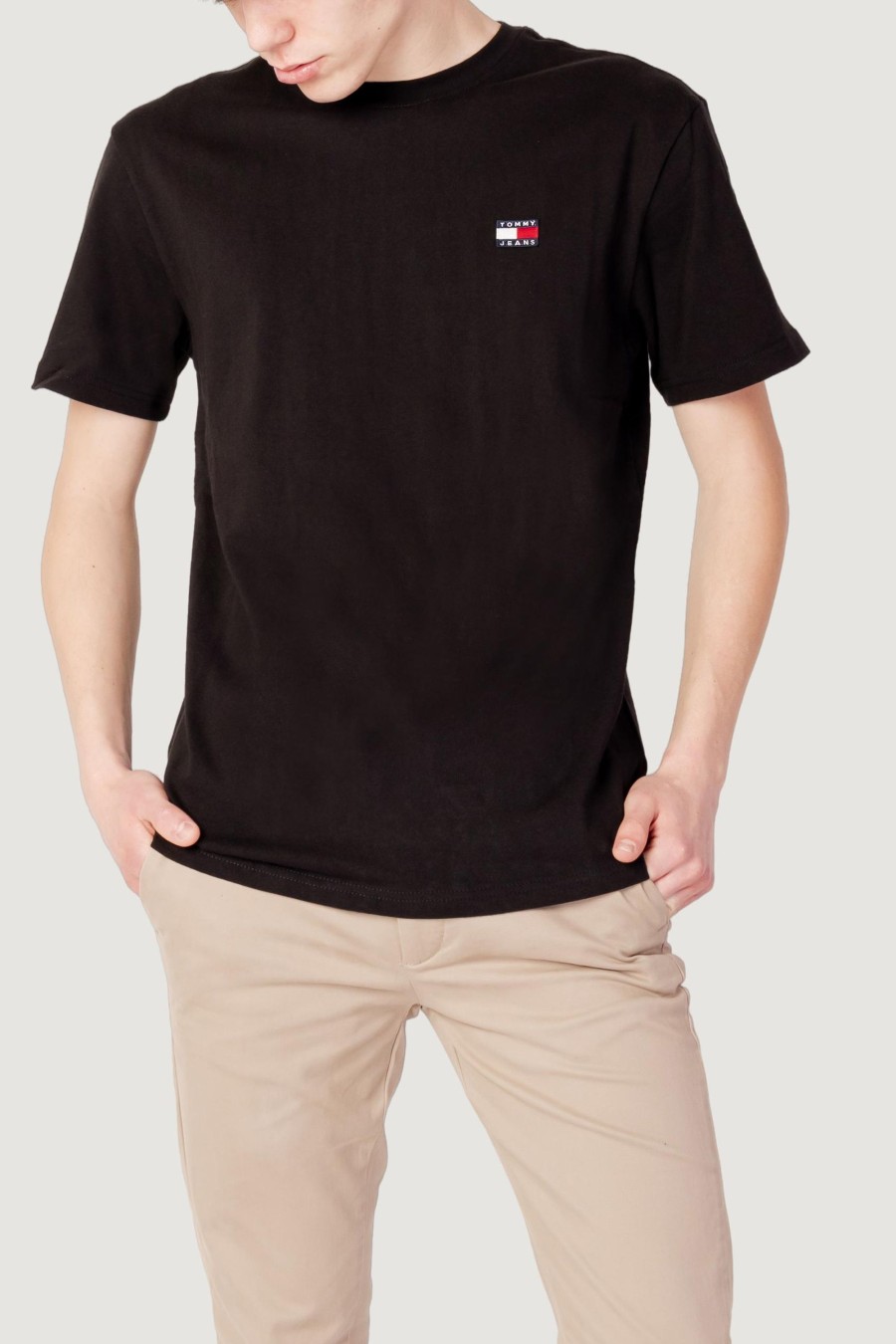 Uomo Tommy Hilfiger | T-Shirt Tommy Hilfiger Tjm Clsc Tommy Xs Ba Nero