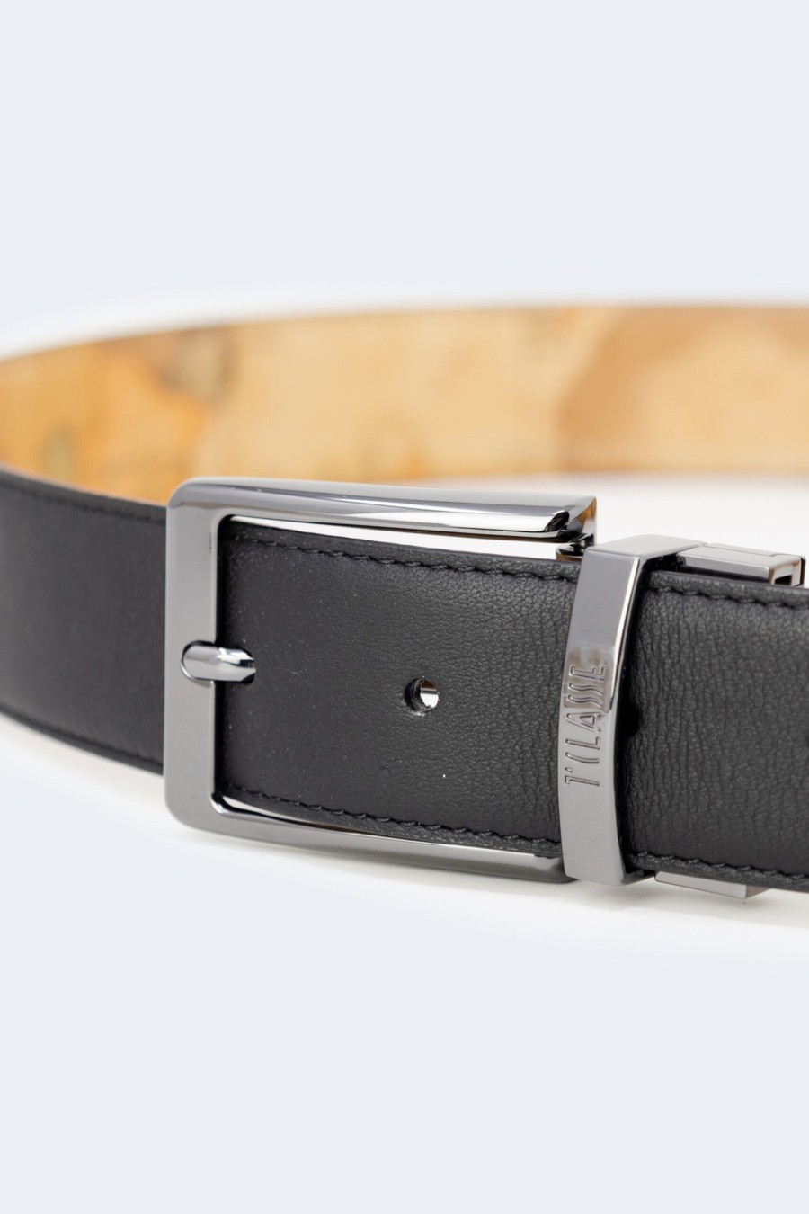 Uomo Alviero Martini Prima Classe | Cinta Alviero Martini Prima Classe Reversible Belt Nero