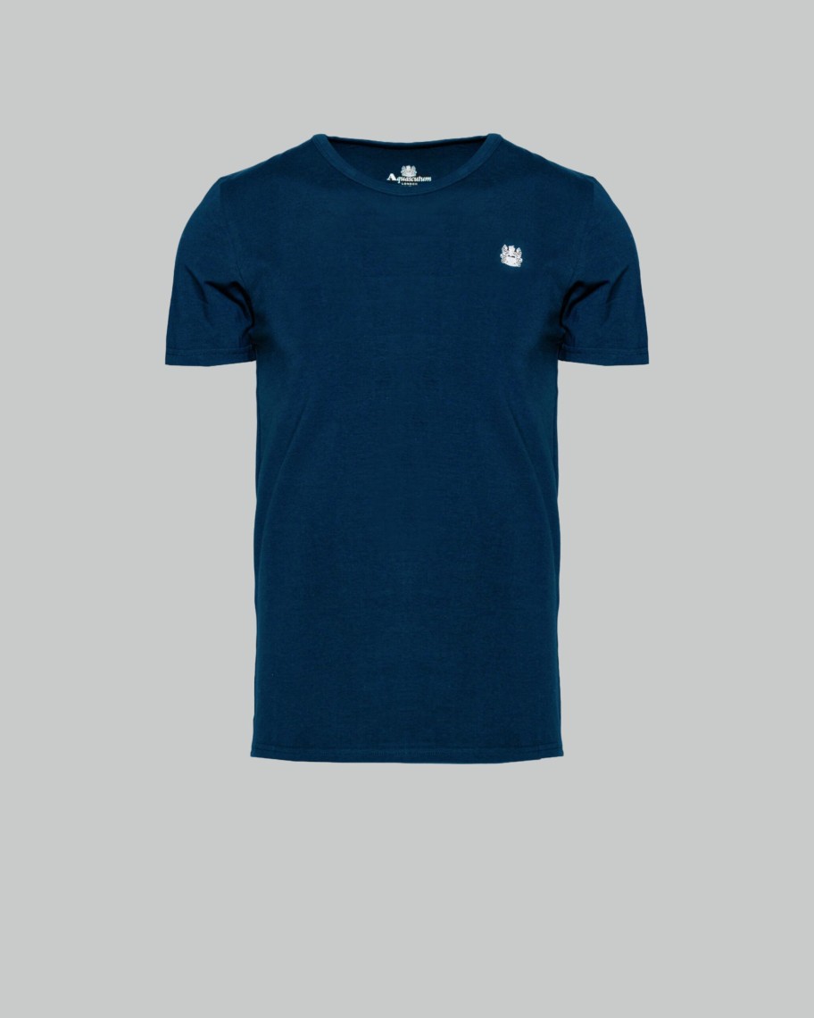 Uomo Aquascutum | T-Shirt Intimo Aquascutum Underwear T-Shirt Blu