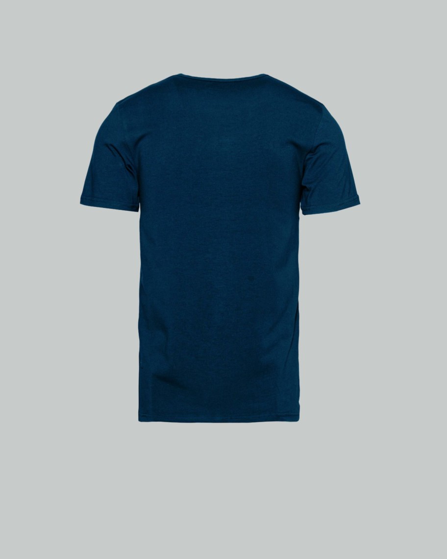 Uomo Aquascutum | T-Shirt Intimo Aquascutum Underwear T-Shirt Blu