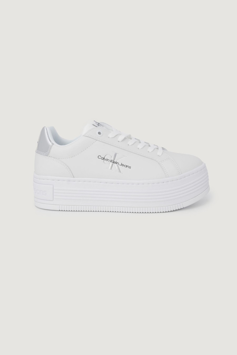 Donna Calvin Klein | Sneakers Calvin Klein Bold Platf Low Lace Argento