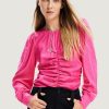 Donna Desigual | Bluse Manica Lunga Desigual Singapur Fuxia