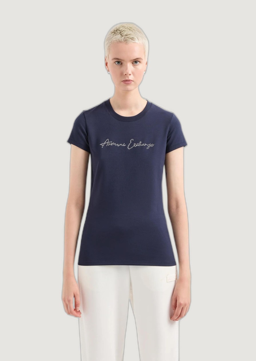 Donna Armani Exchange | T-Shirt Armani Exchange Blu