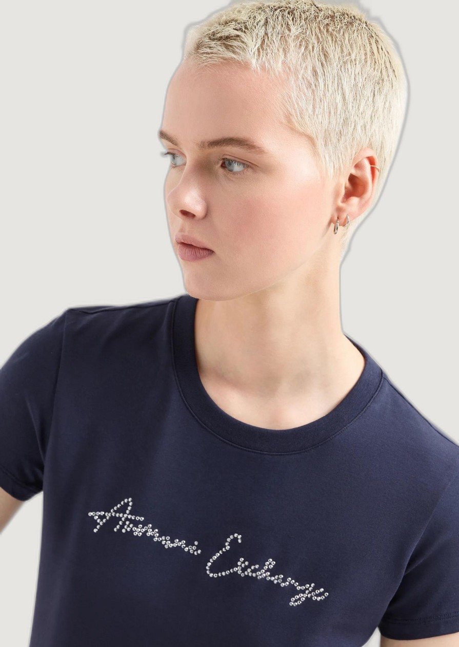 Donna Armani Exchange | T-Shirt Armani Exchange Blu