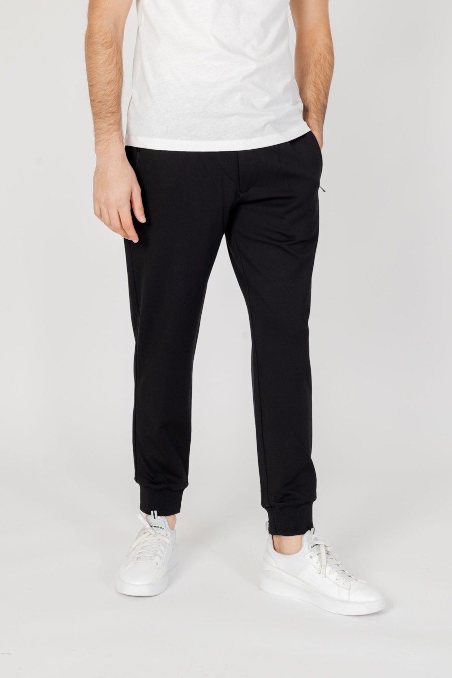 Uomo Armani Exchange | Pantaloni Slim Armani Exchange Nero