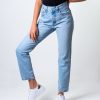 Donna Levi's® | Jeans Mom Levi'S® 501 Crop Luxor Ra Denim Chiaro