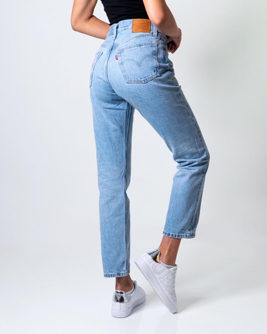 Donna Levi's® | Jeans Mom Levi'S® 501 Crop Luxor Ra Denim Chiaro