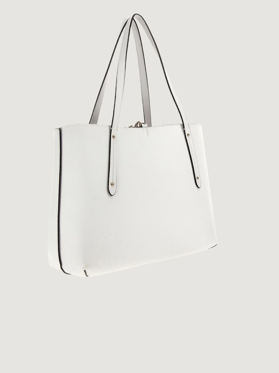 Donna Guess | Borsa Guess Eco Brenton Tote Bianco