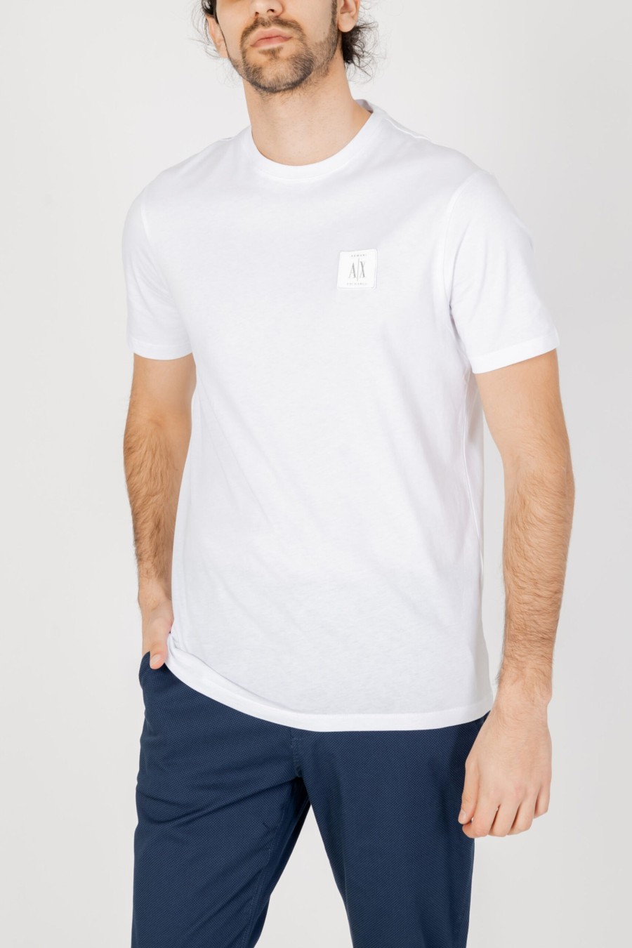 Uomo Armani Exchange | T-Shirt Armani Exchange Bianco