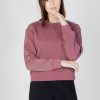 Donna Calvin Klein Sport | Felpa Senza Cappuccio Calvin Klein Sport Pw - Pullover Cropped Rosa Antico