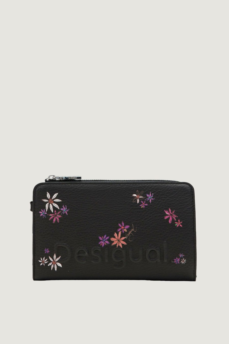 Donna Desigual | Portafoglio Grande Desigual Mone_Flor Yvette Emma 2.0 Maxi Nero