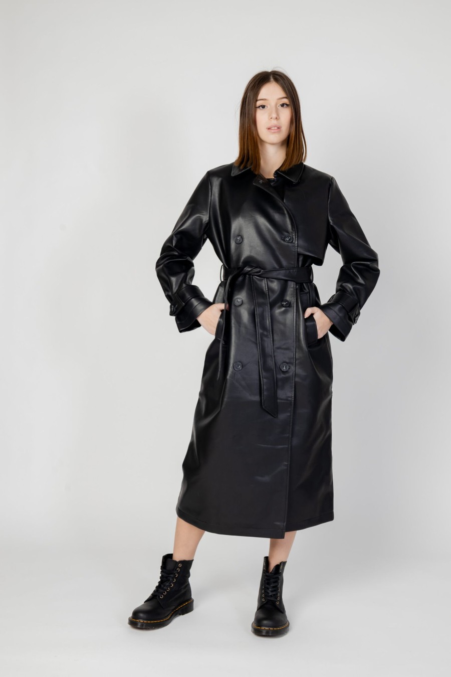 Donna Vero Moda | Parka Vero Moda Vmamalie Long Coated Nero