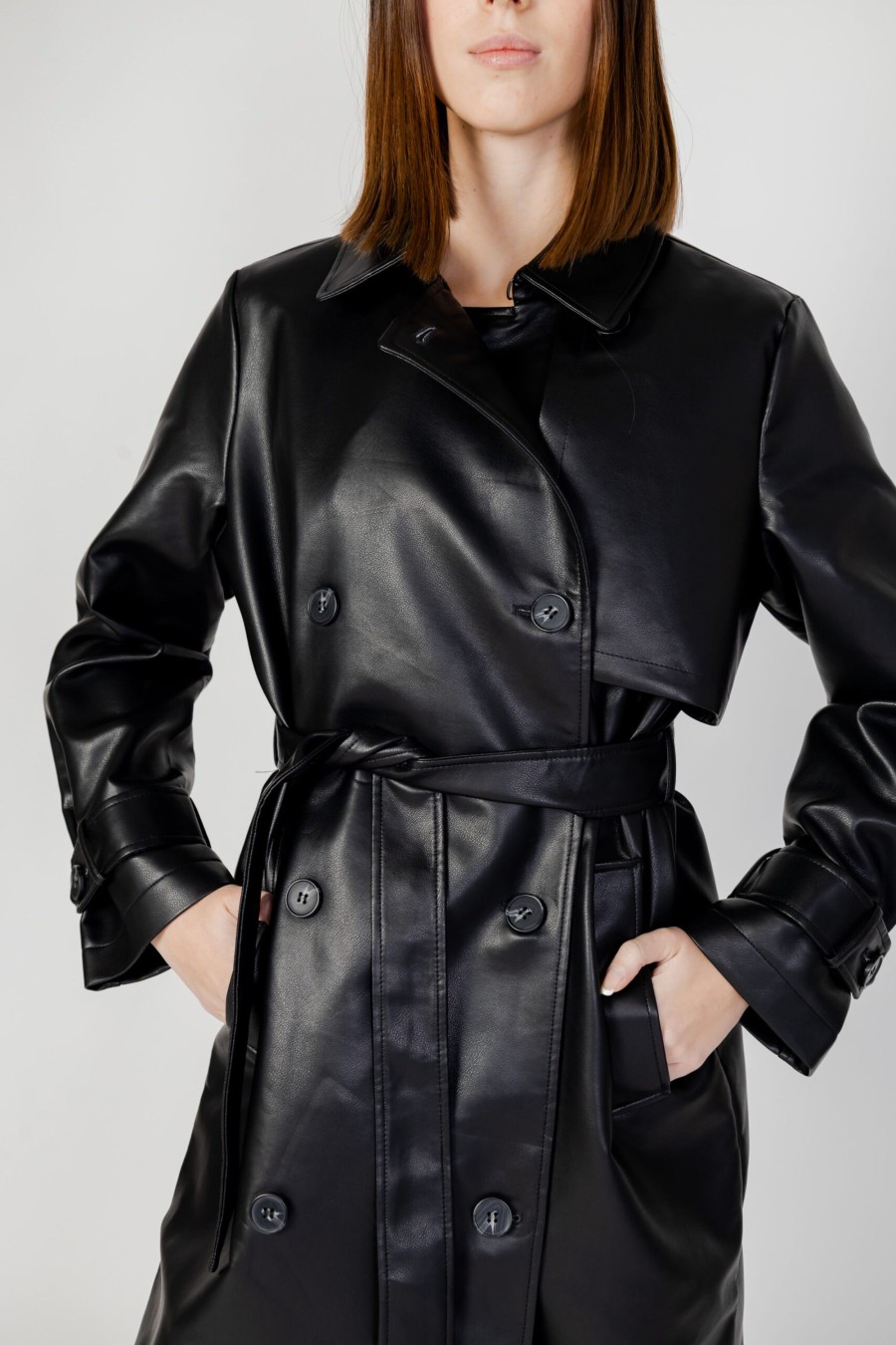 Donna Vero Moda | Parka Vero Moda Vmamalie Long Coated Nero