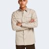 Uomo Jack Jones | Camicia Manica Lunga Jack Jones Jjesheridan L/S Noos Beige