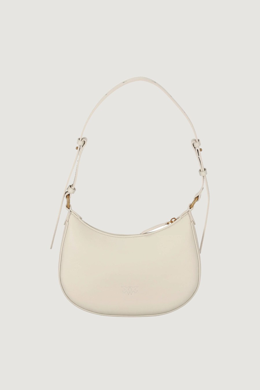 Donna Pinko | Borsa Pinko Half Moon Mini Bianco