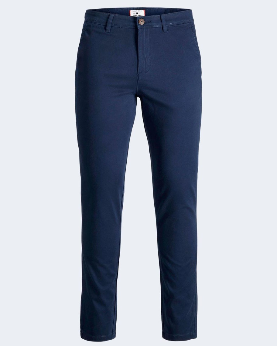 Uomo Jack Jones | Pantaloni Slim Jack Jones Jpstmarco Jjbowie Sa Noos Blue Scuro