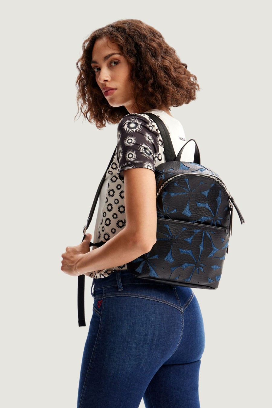 Donna Desigual | Zaino Desigual Back_Onyx Mombasa Mini Denim