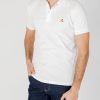 Uomo Peuterey | Polo Manica Corta Peuterey Zeno 01 Bianco