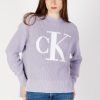 Donna Calvin Klein | Maglione Calvin Klein Ck Intarsia Loose Lilla