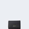 Donna Calvin Klein | Portafoglio Piccolo Calvin Klein Re-Lock Trifold Md Nero