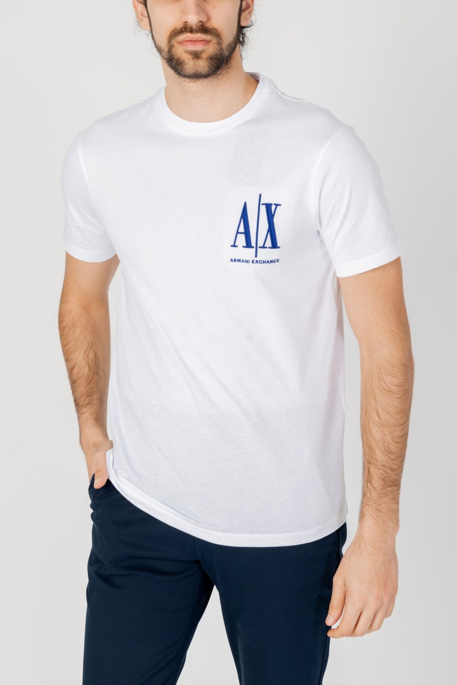 Uomo Armani Exchange | T-Shirt Armani Exchange Bianco