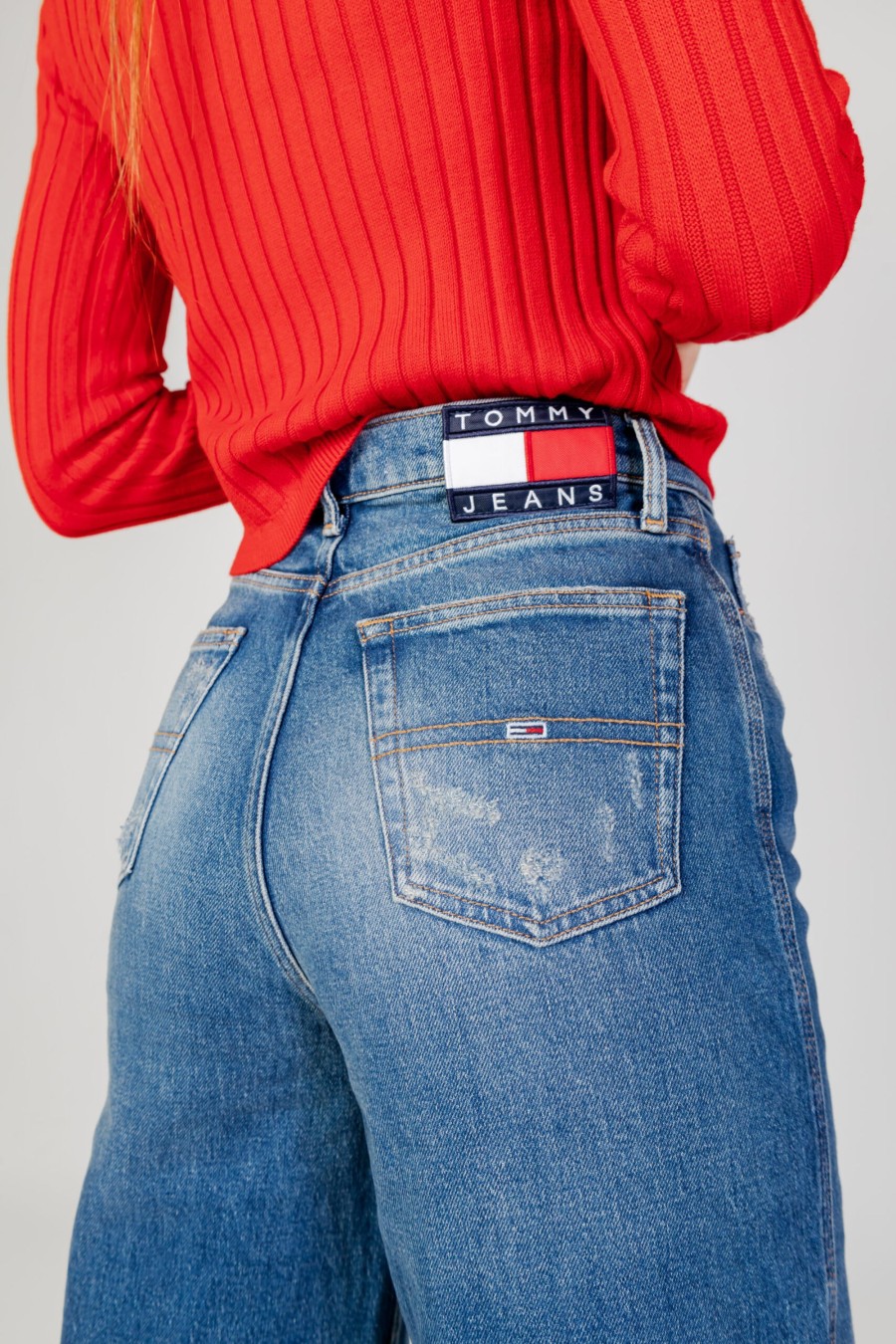 Donna Tommy Hilfiger | Jeans Mom Tommy Hilfiger Claire Hr Wdcg6159 Denim