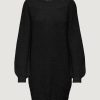 Donna Jacqueline de Yong | Vestito Midi Jacqueline De Yong Jdywhitney Megan L/S Boat Dress Knt Noos Nero