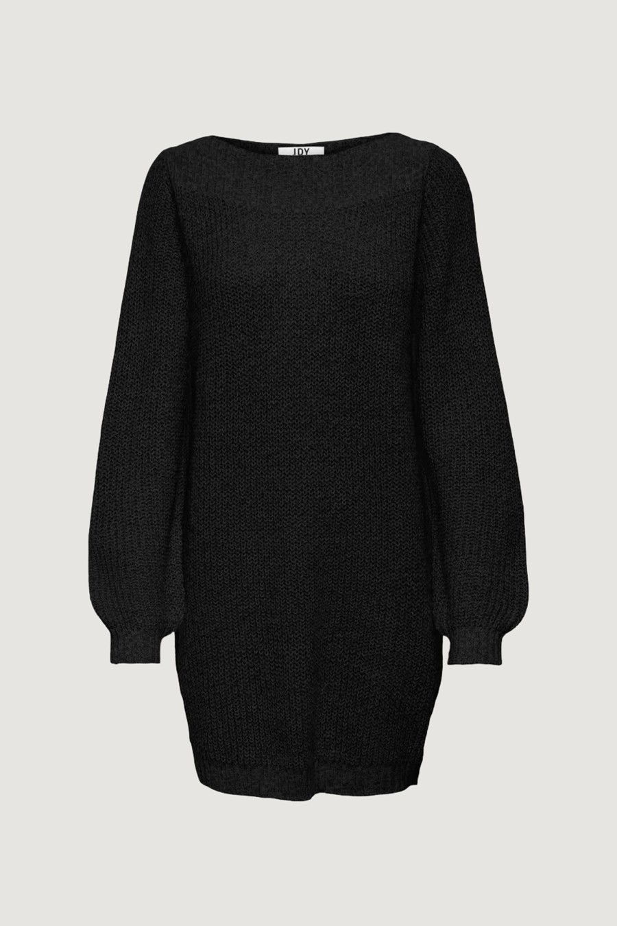 Donna Jacqueline de Yong | Vestito Midi Jacqueline De Yong Jdywhitney Megan L/S Boat Dress Knt Noos Nero