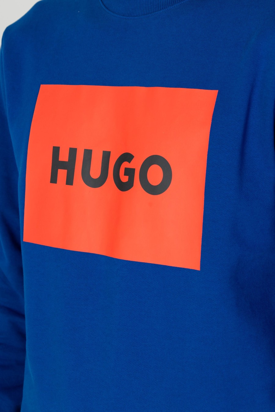 Uomo Hugo | Felpa Senza Cappuccio Hugo Jersey Duragol 222 Blu