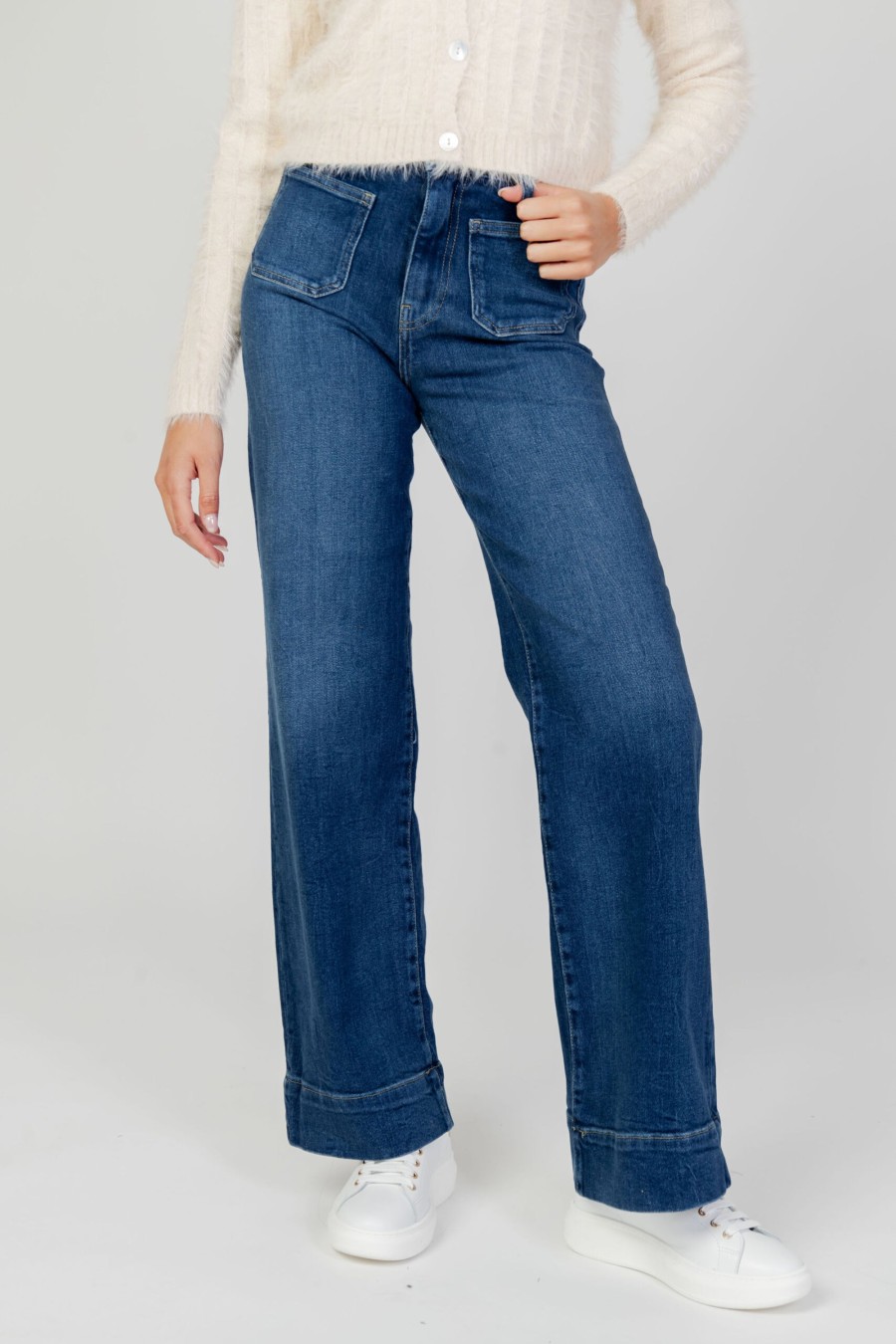 Donna Gas | Jeans Larghi Gas Camilia Pkt Denim