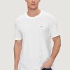 Uomo Calvin Klein | T-Shirt Calvin Klein Embro Badge Bianco