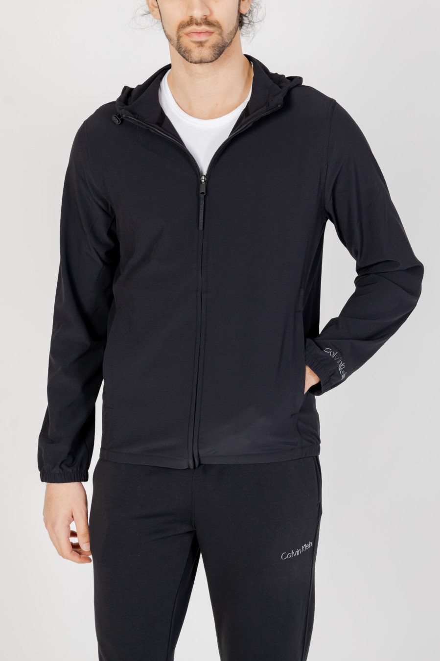 Uomo Calvin Klein Sport | Giacchetto Calvin Klein Sport Wo - Wind Nero